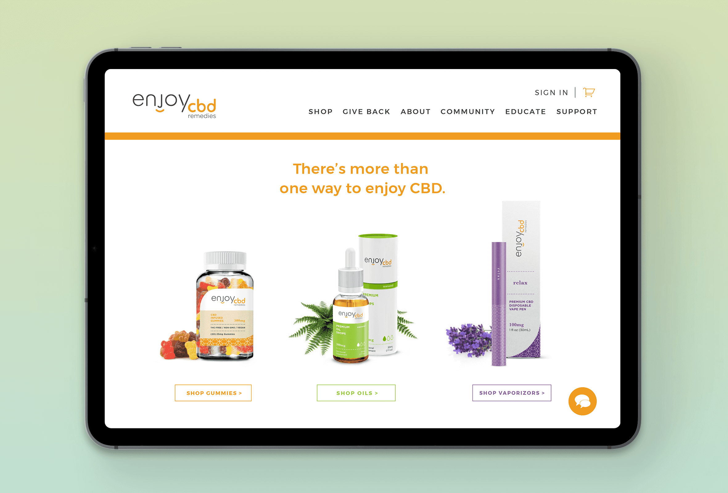 Brand Identity Web Design Tablet